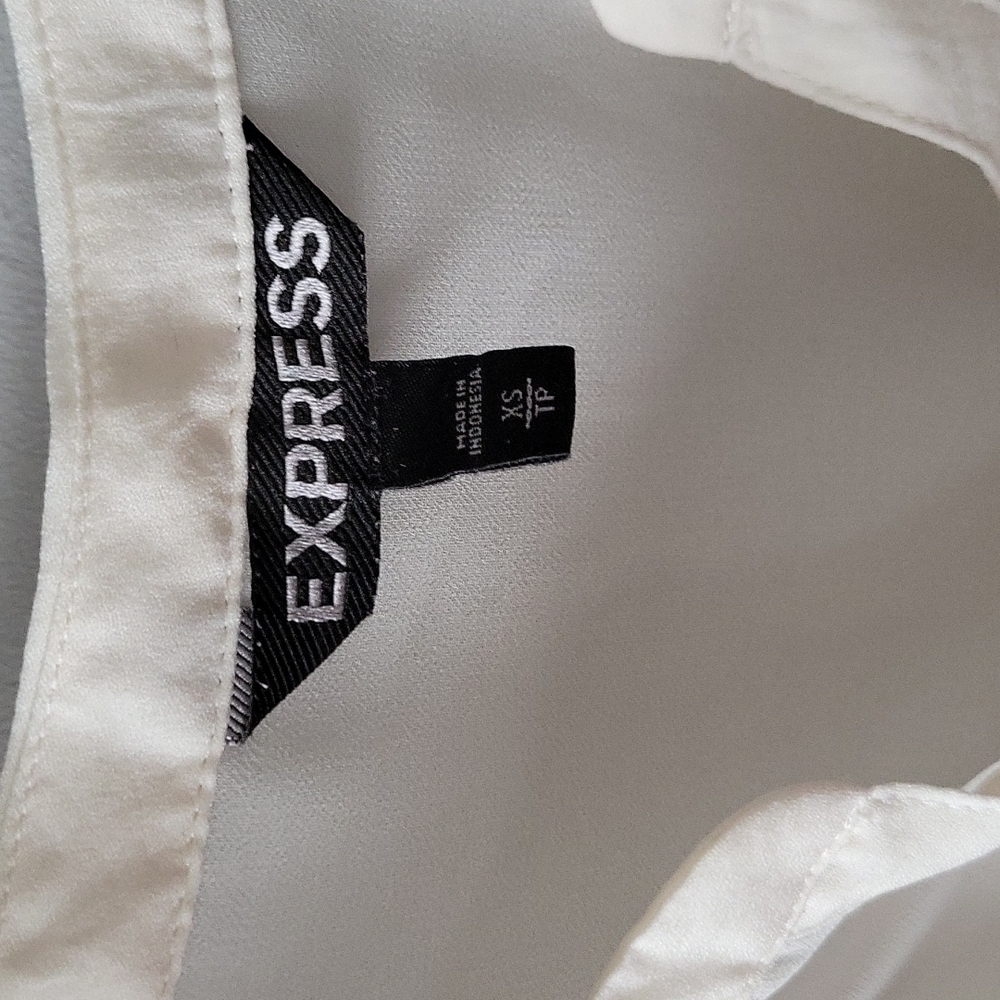Cream white express sheer shirt - Picture 2 of 4